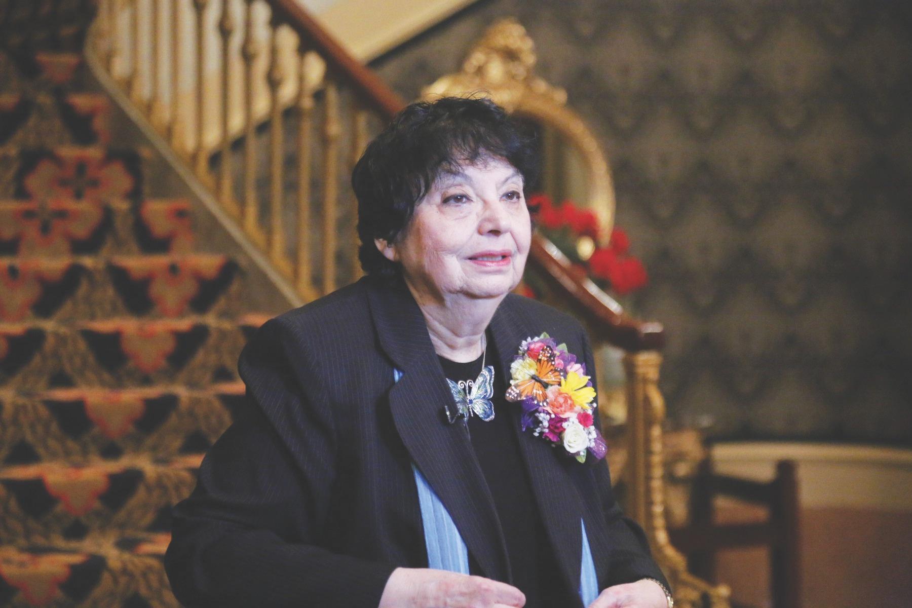 Holocaust survivor and author Inge Auerbacher at a public event